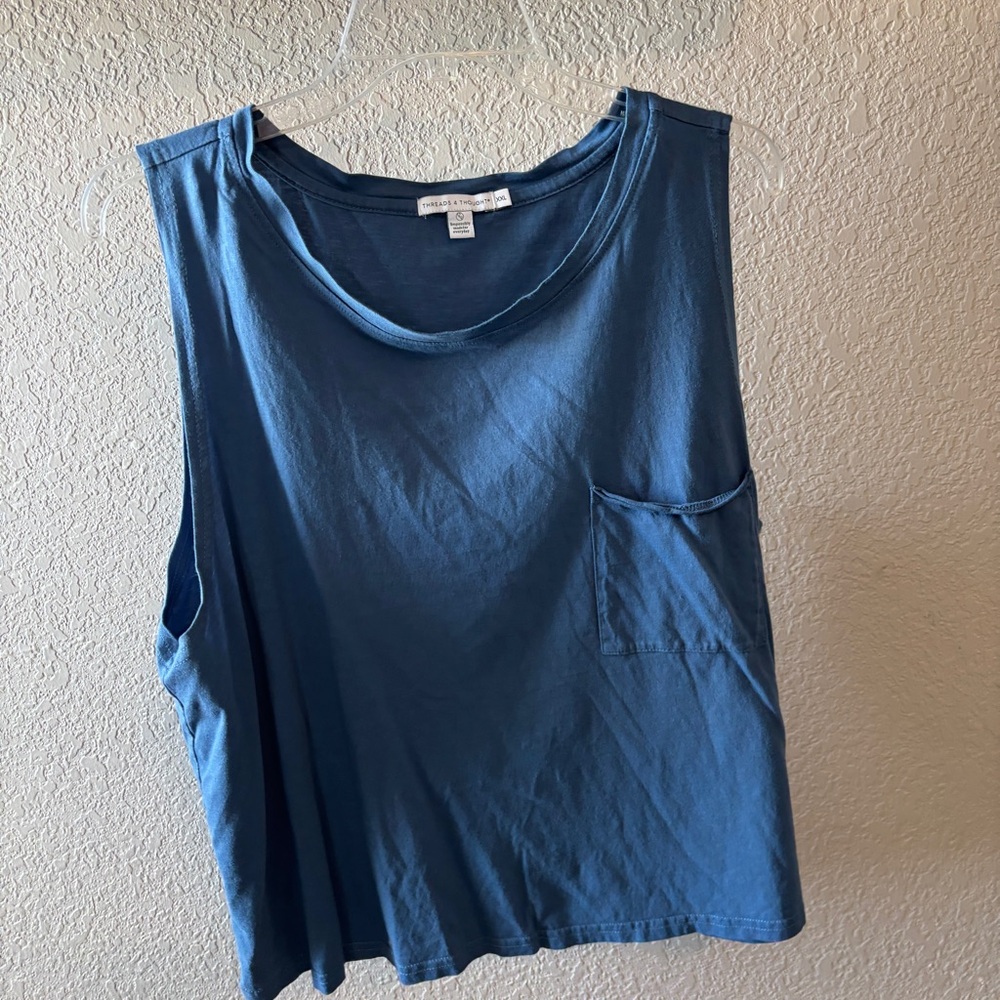 Threads 4 Thought Teal Muscle Tee